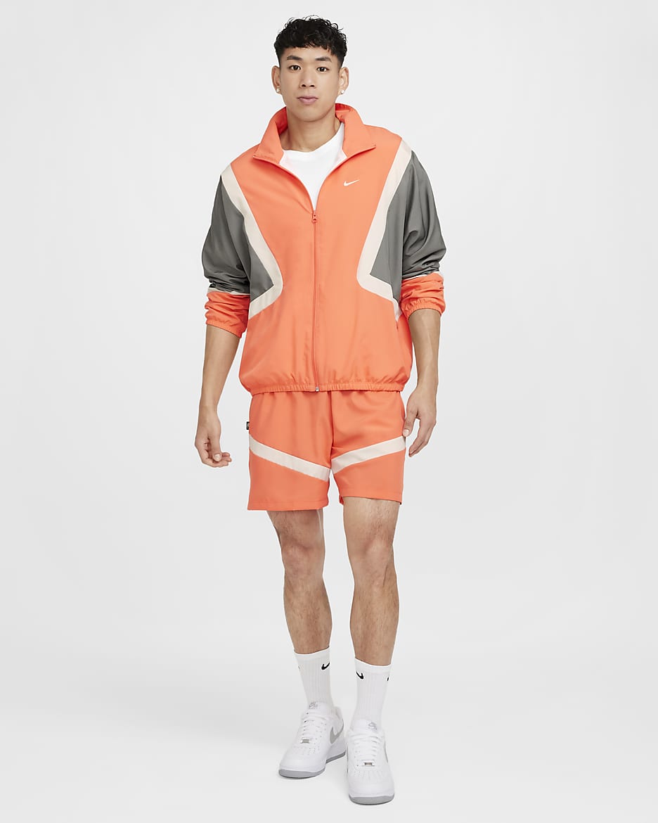 Nike men's throwback basketball woven windbreaker sale